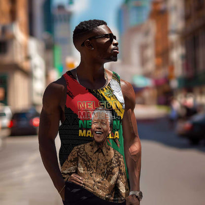 Nelson Mandela Day Men Tank Top Pan African Flag - African Pride