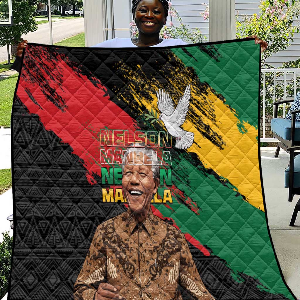 Nelson Mandela Day Quilt Pan African Flag - African Pride