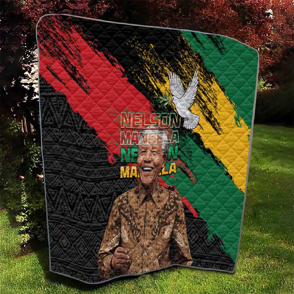 Nelson Mandela Day Quilt Pan African Flag - African Pride