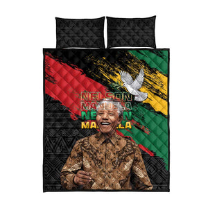 Nelson Mandela Day Quilt Bed Set Pan African Flag - African Pride