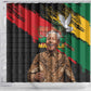 Nelson Mandela Day Shower Curtain Pan African Flag - African Pride