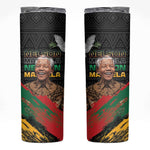 Nelson Mandela Day Skinny Tumbler Pan African Flag LT15