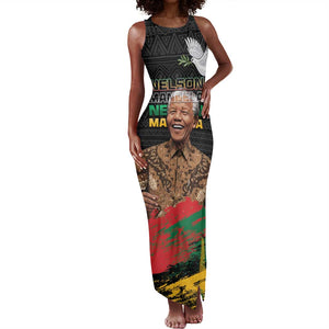 Nelson Mandela Day Tank Maxi Dress Pan African Flag - African Pride