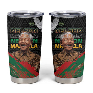Nelson Mandela Day Tumbler Cup Pan African Flag LT15
