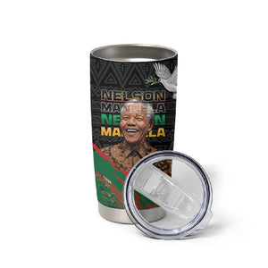 Nelson Mandela Day Tumbler Cup Pan African Flag LT15