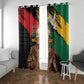 Nelson Mandela Day Window Curtain Pan African Flag - African Pride
