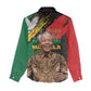 Nelson Mandela Day Women Casual Shirt Pan African Flag - African Pride