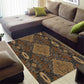 Madiba Nelson Mandela Batik Area Rug Earthy Brown Indonesia Heritage - African Pride