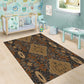 Madiba Nelson Mandela Batik Area Rug Earthy Brown Indonesia Heritage - African Pride