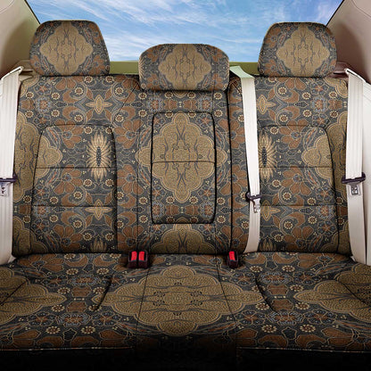 Madiba Nelson Mandela Batik Back Car Seat Cover Earthy Brown Indonesia Heritage - African Pride