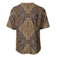 Madiba Nelson Mandela Batik Baseball Jersey Earthy Brown Indonesia Heritage - African Pride