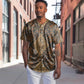 Madiba Nelson Mandela Batik Baseball Jersey Earthy Brown Indonesia Heritage - African Pride