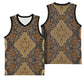 Madiba Nelson Mandela Batik Basketball Jersey Earthy Brown Indonesia Heritage - African Pride