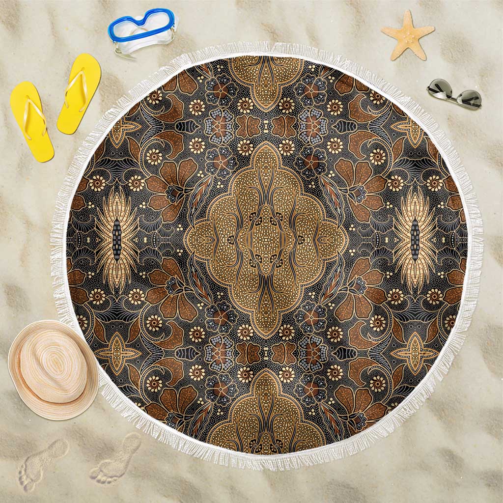 Madiba Nelson Mandela Batik Beach Blanket Earthy Brown Indonesia Heritage - African Pride