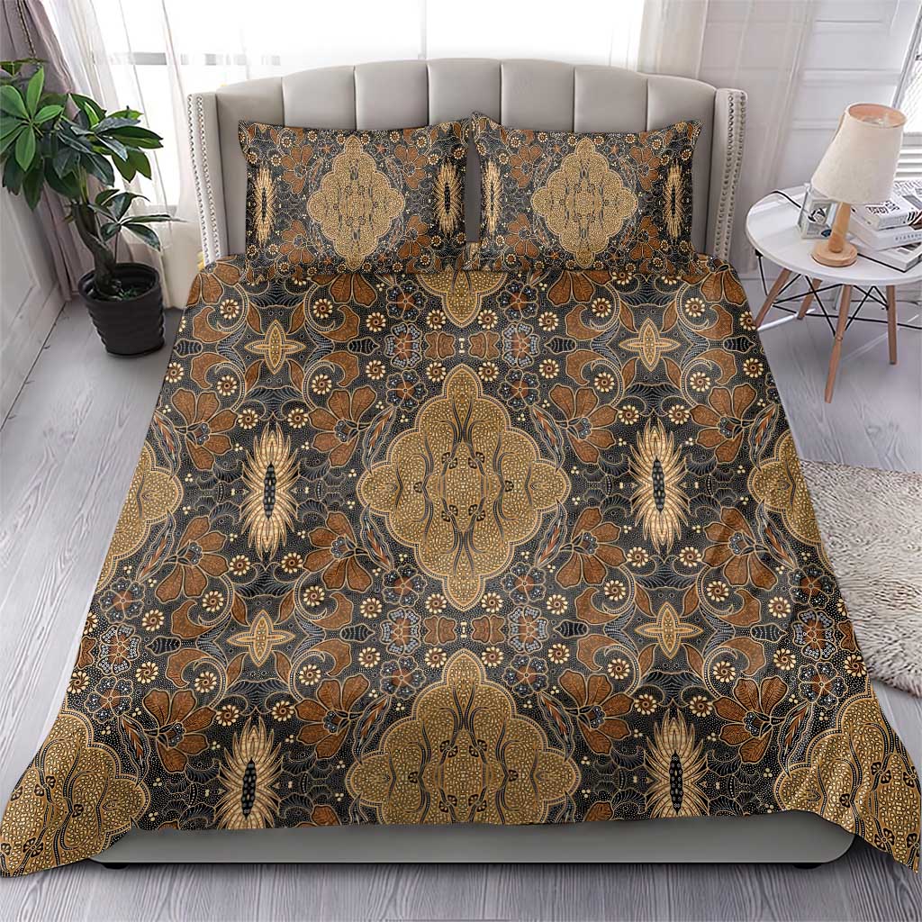 Madiba Nelson Mandela Batik Bedding Set Earthy Brown Indonesia Heritage - African Pride