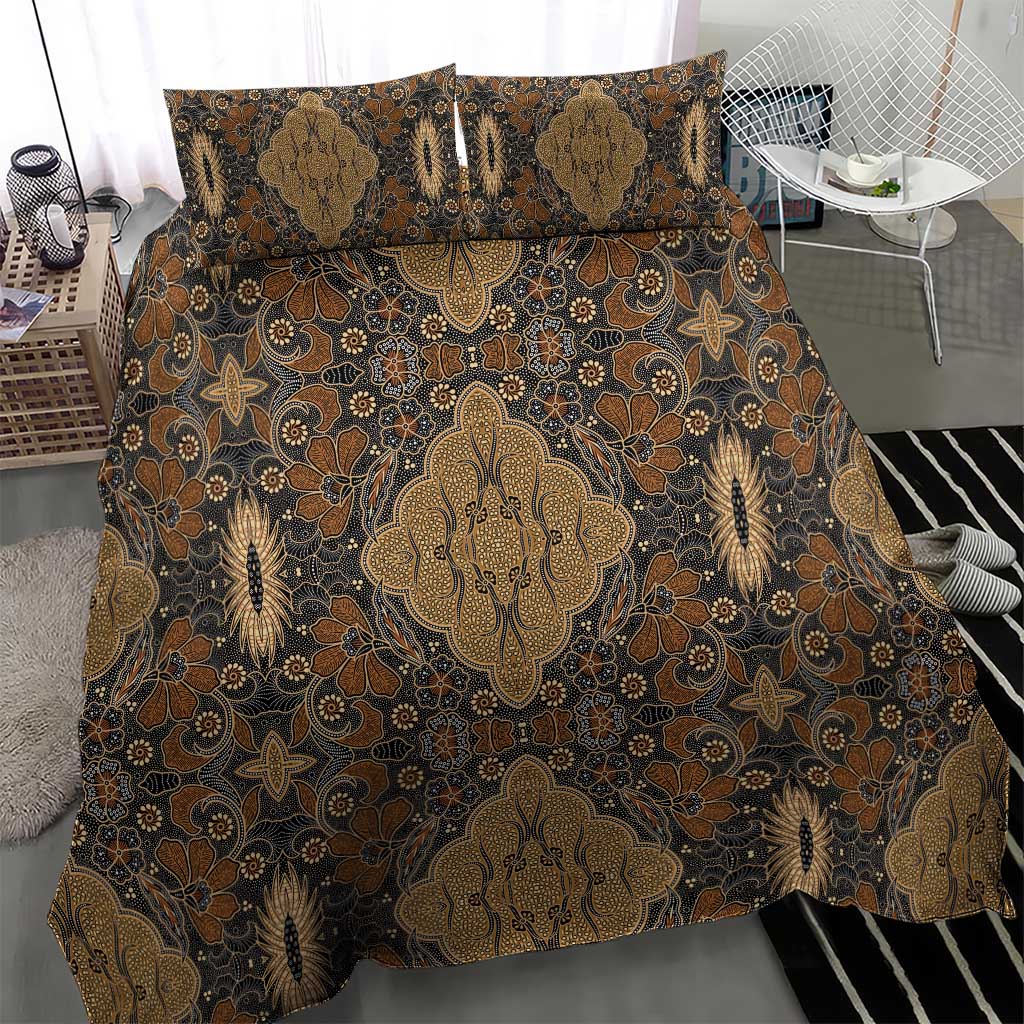 Madiba Nelson Mandela Batik Bedding Set Earthy Brown Indonesia Heritage - African Pride