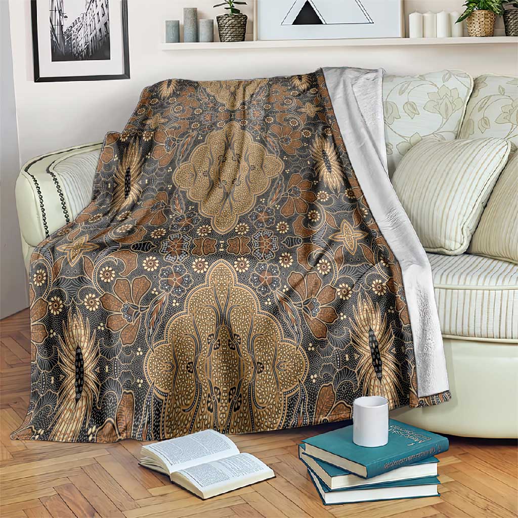 Madiba Nelson Mandela Batik Blanket Earthy Brown Indonesia Heritage - African Pride