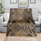 Madiba Nelson Mandela Batik Blanket Earthy Brown Indonesia Heritage - African Pride