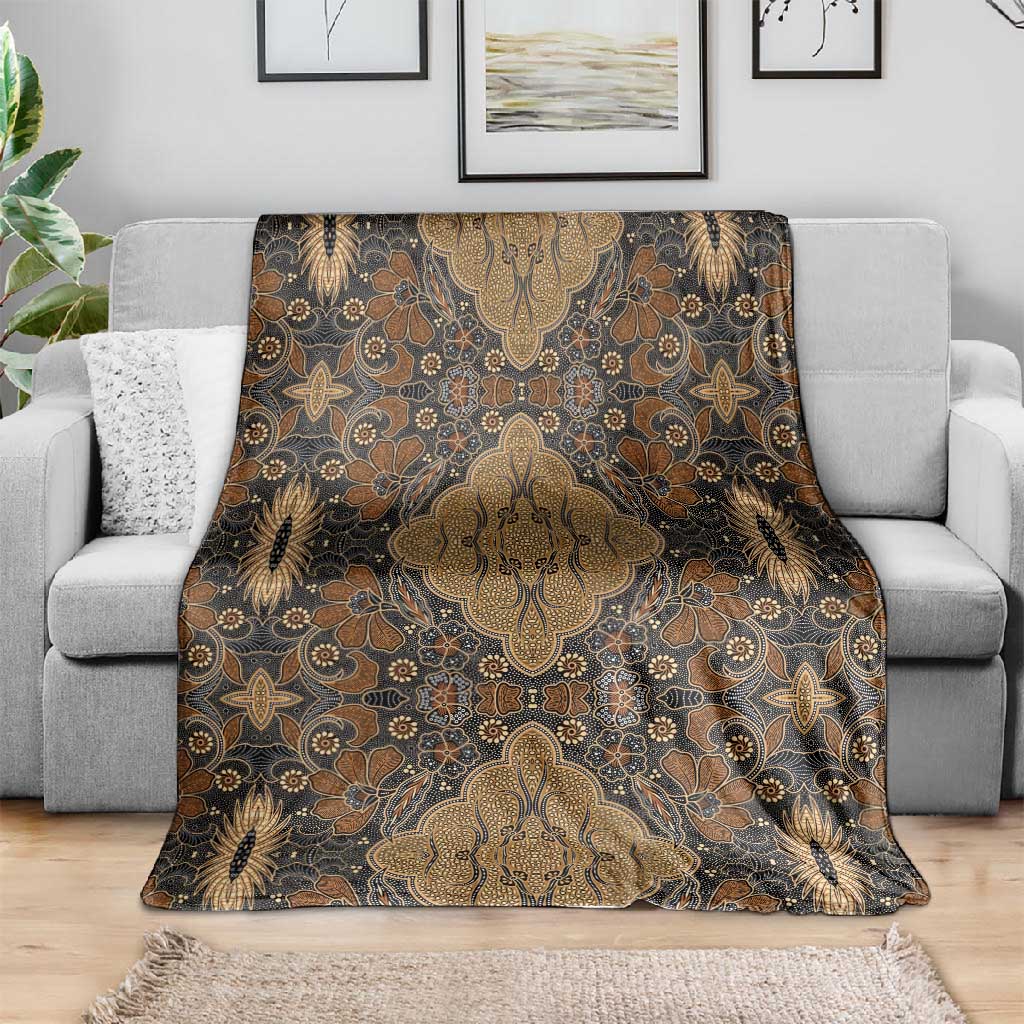 Madiba Nelson Mandela Batik Blanket Earthy Brown Indonesia Heritage - African Pride