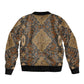 Madiba Nelson Mandela Batik Bomber Jacket Earthy Brown Indonesia Heritage - African Pride