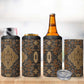 Madiba Nelson Mandela Batik 4 in 1 Can Cooler Tumbler Earthy Brown Indonesia Heritage LT15
