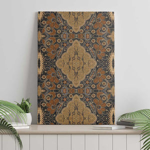 Madiba Nelson Mandela Batik Canvas Wall Art Earthy Brown Indonesia Heritage - African Pride