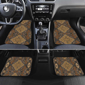 Madiba Nelson Mandela Batik Car Mats Earthy Brown Indonesia Heritage - African Pride