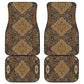 Madiba Nelson Mandela Batik Car Mats Earthy Brown Indonesia Heritage - African Pride