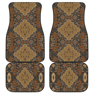 Madiba Nelson Mandela Batik Car Mats Earthy Brown Indonesia Heritage - African Pride