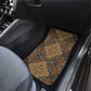 Madiba Nelson Mandela Batik Car Mats Earthy Brown Indonesia Heritage - African Pride