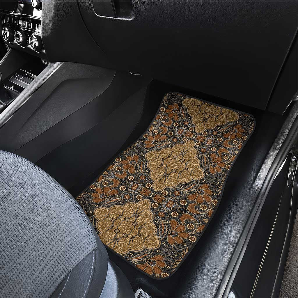 Madiba Nelson Mandela Batik Car Mats Earthy Brown Indonesia Heritage - African Pride