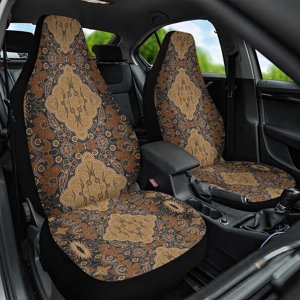 Madiba Nelson Mandela Batik Car Seat Cover Earthy Brown Indonesia Heritage - African Pride