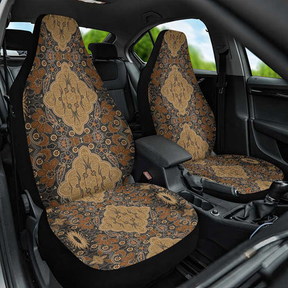 Madiba Nelson Mandela Batik Car Seat Cover Earthy Brown Indonesia Heritage - African Pride