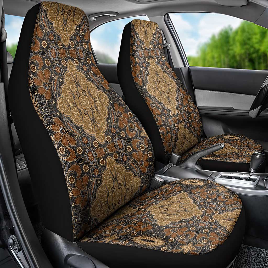 Madiba Nelson Mandela Batik Car Seat Cover Earthy Brown Indonesia Heritage - African Pride