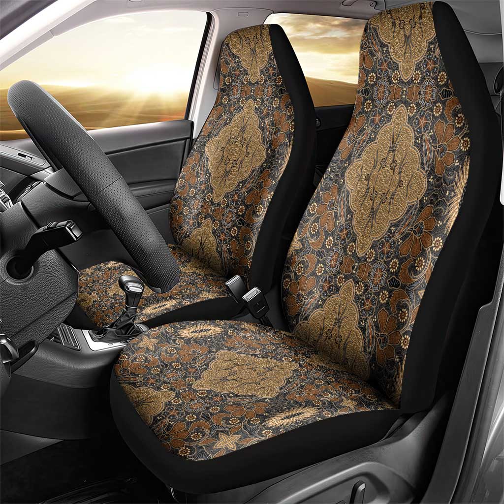 Madiba Nelson Mandela Batik Car Seat Cover Earthy Brown Indonesia Heritage - African Pride