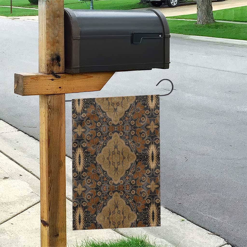 Madiba Nelson Mandela Batik Garden Flag Earthy Brown Indonesia Heritage - African Pride