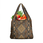 Madiba Nelson Mandela Batik Grocery Bag Earthy Brown Indonesia Heritage - African Pride