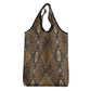 Madiba Nelson Mandela Batik Grocery Bag Earthy Brown Indonesia Heritage - African Pride