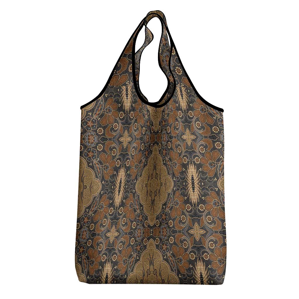 Madiba Nelson Mandela Batik Grocery Bag Earthy Brown Indonesia Heritage - African Pride