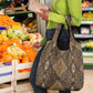 Madiba Nelson Mandela Batik Grocery Bag Earthy Brown Indonesia Heritage - African Pride
