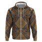 Madiba Nelson Mandela Batik Hoodie Earthy Brown Indonesia Heritage - African Pride