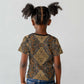Madiba Nelson Mandela Batik Kid T shirt Earthy Brown Indonesia Heritage - African Pride