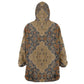 Madiba Nelson Mandela Batik Kid Wearable Blanket Hoodie Earthy Brown Indonesia Heritage - African Pride