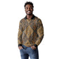 Madiba Nelson Mandela Batik Long Sleeve Polo Shirt Earthy Brown Indonesia Heritage - African Pride