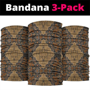 Madiba Nelson Mandela Batik Neck Gaiter Earthy Brown Indonesia Heritage - African Pride
