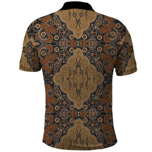 Madiba Nelson Mandela Batik Polo Shirt Earthy Brown Indonesia Heritage - African Pride