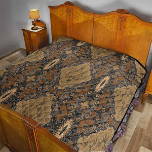 Madiba Nelson Mandela Batik Quilt Earthy Brown Indonesia Heritage - African Pride