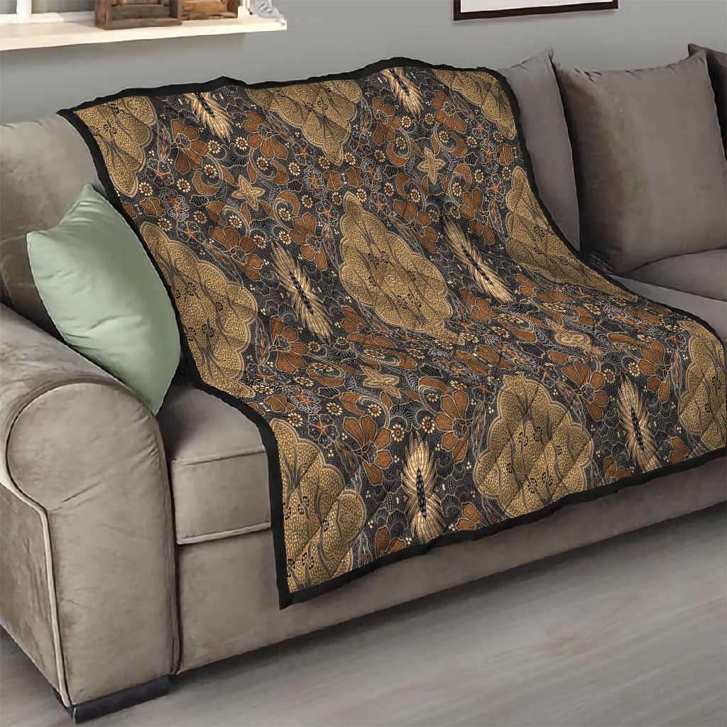 Madiba Nelson Mandela Batik Quilt Earthy Brown Indonesia Heritage - African Pride