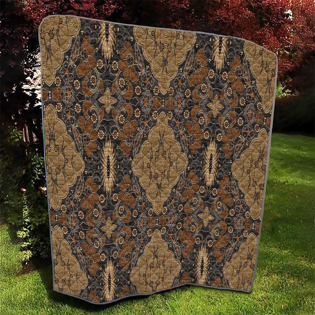 Madiba Nelson Mandela Batik Quilt Earthy Brown Indonesia Heritage - African Pride