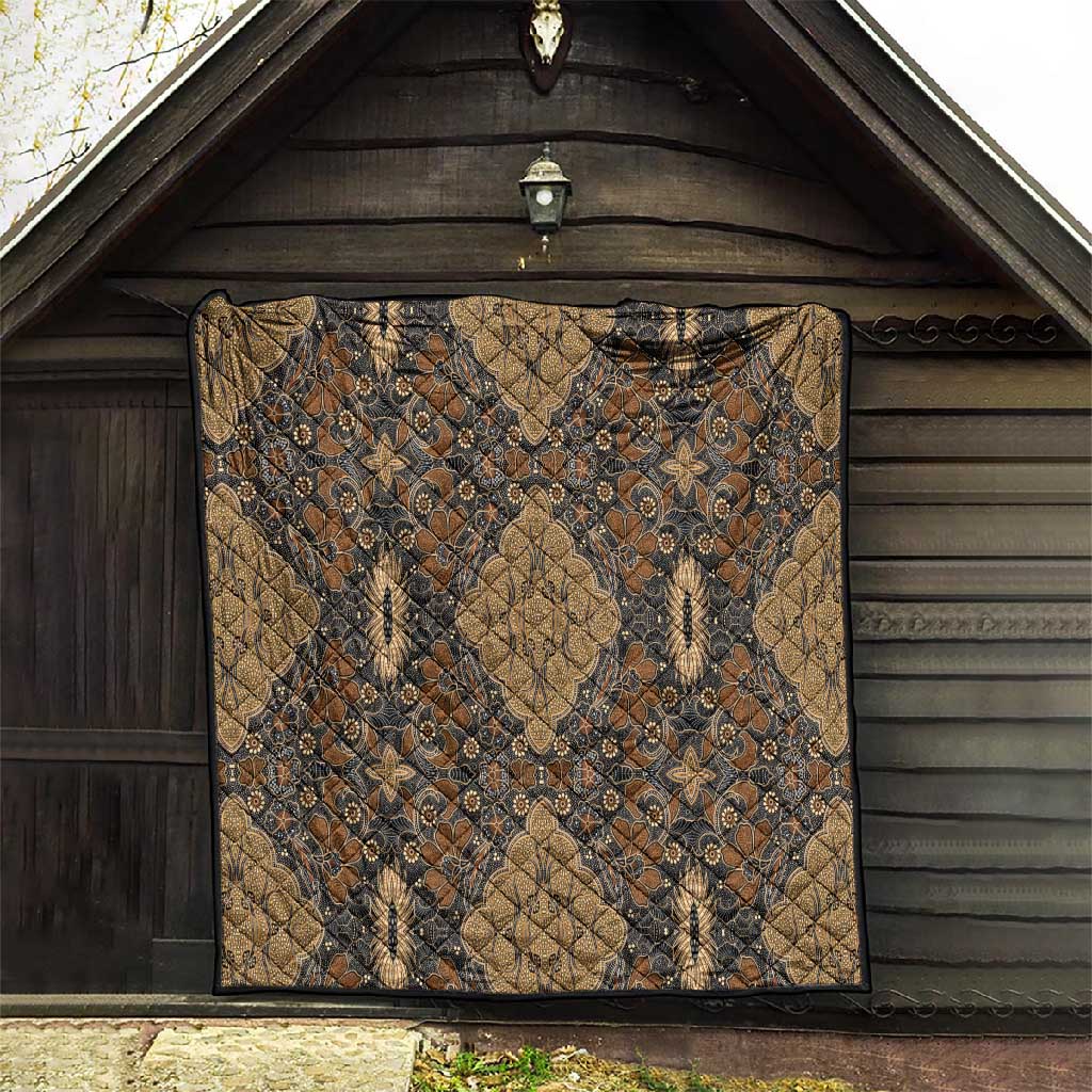 Madiba Nelson Mandela Batik Quilt Earthy Brown Indonesia Heritage - African Pride